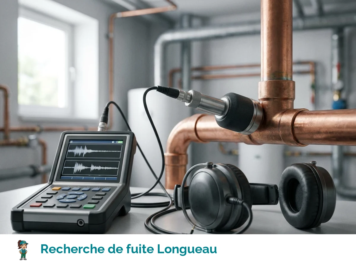 Recherche de fuite à Longueau