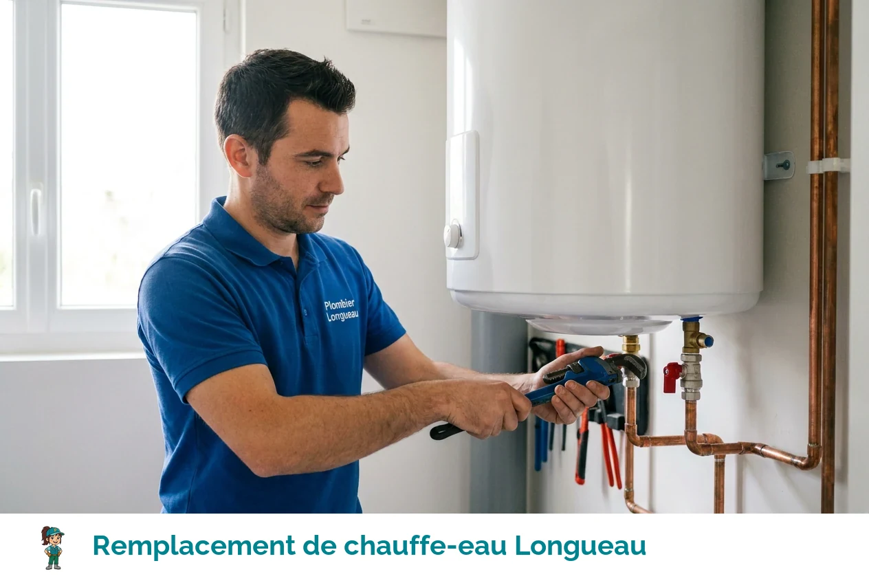 Remplacement de chauffe-eau à Longueau