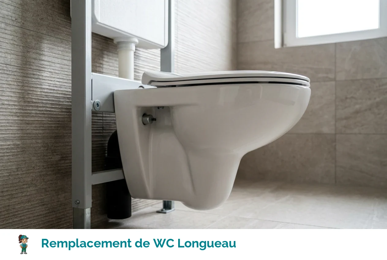 Remplacement de WC à Longueau