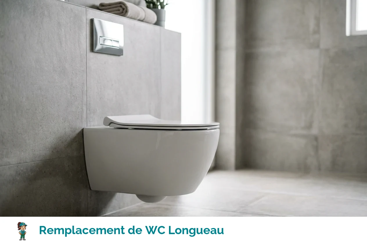 Remplacement de WC à Longueau