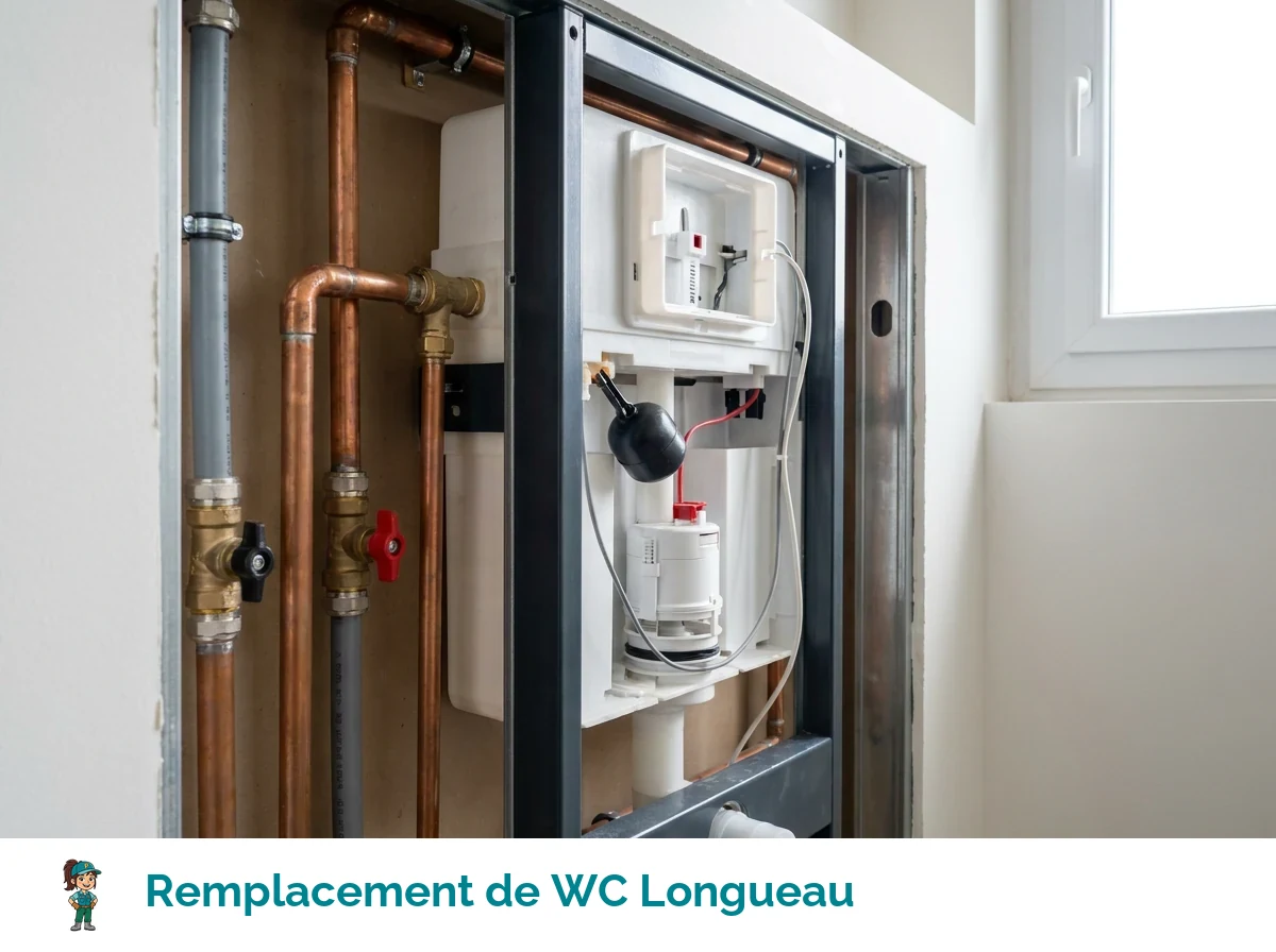 Remplacement de WC à Longueau
